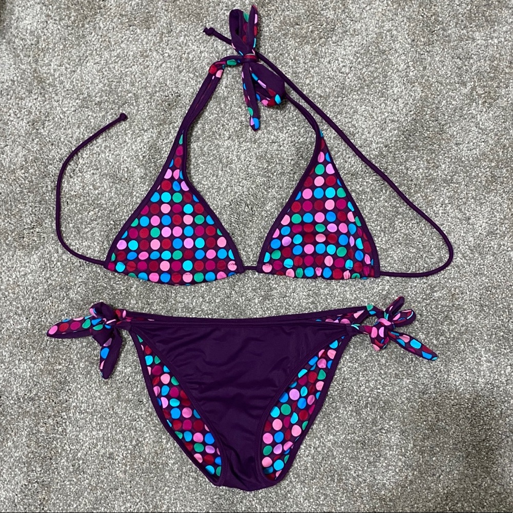Victoria’s Secret reversible polka dot bikini